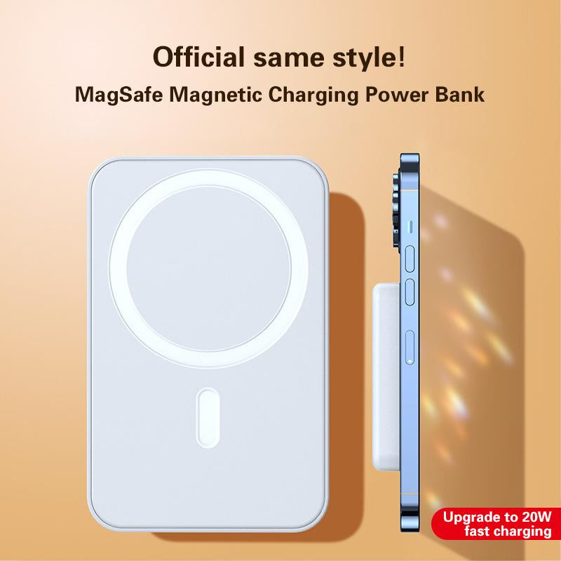 Magsafe Power Bank 10000Mah Portable Magnetic Wireless Charger Battery Pack for Iphone 17/16/15/14/13/12 & Magsafe Cases Fast Charging Compact Design Smartphone Chargeable