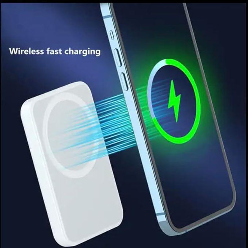 Magsafe Power Bank 10000Mah Portable Magnetic Wireless Charger Battery Pack for Iphone 17/16/15/14/13/12 & Magsafe Cases Fast Charging Compact Design Smartphone Chargeable