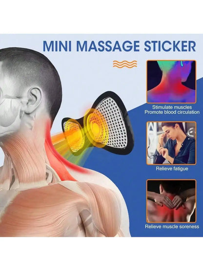 2026 Electric EMS Neck Massager Mini Cervical Back Patch Stimulator