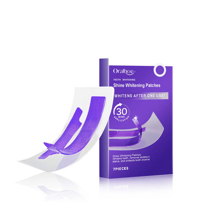 Purple Teeth Whitening Strips Brighten Tooth Remove Plaque Stain