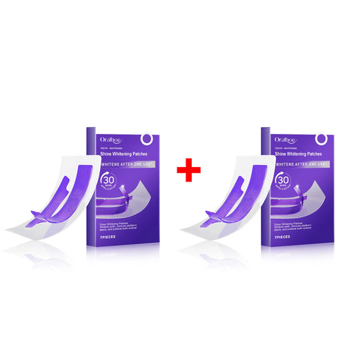 Purple Teeth Whitening Strips Brighten Tooth Remove Plaque Stain
