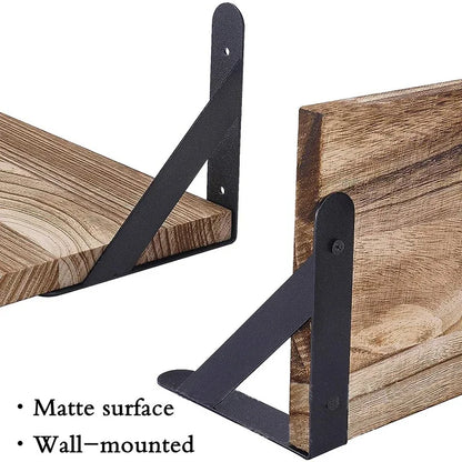 Wooden Floating Wall Shelves Bathroom Hanging Racks Shelf  Storage