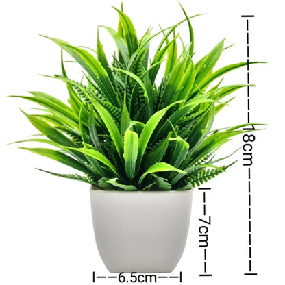 1pc Artificial Plants with Plastics Pots Perfect Greenery for Home