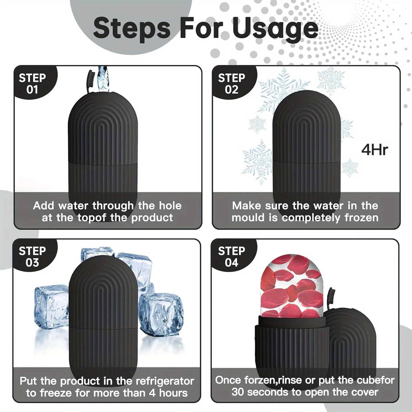 Silicone Ice Cube Trays Beauty Lifting Ice Ball Face Massager