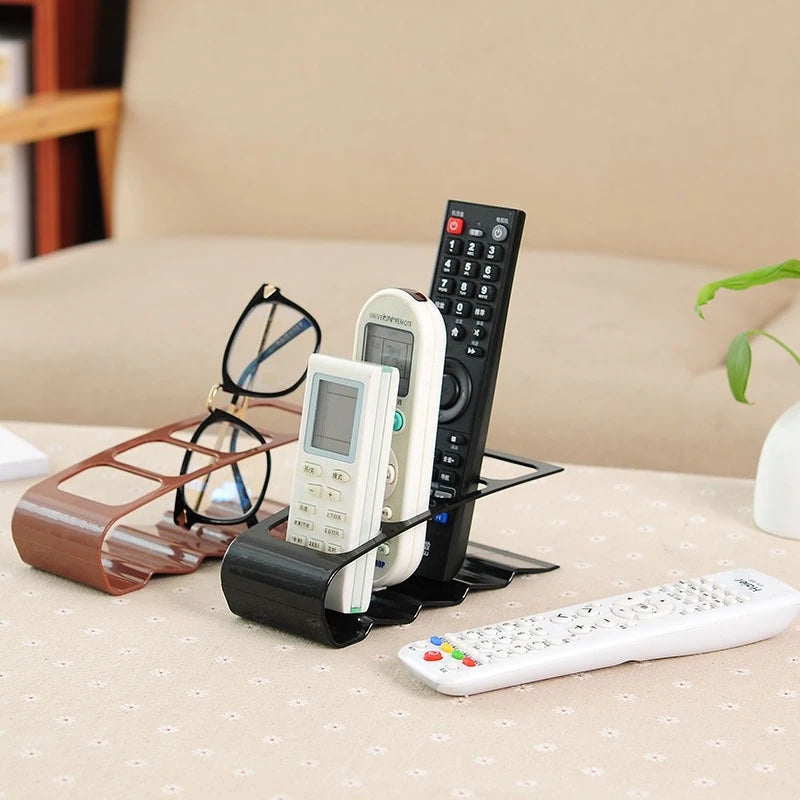 4 Compartment Remote Control Organizer Creative Desktop Storage Rack